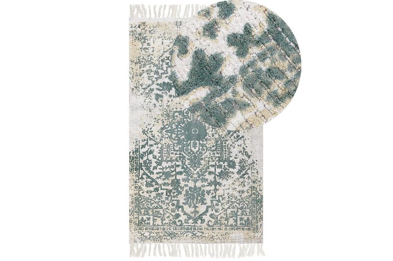 Teppe Boyali - Beige, Grønn, 80x150 cm - Tekstiler - Tepper & Matter - Moderne tepper - Viskosematter
