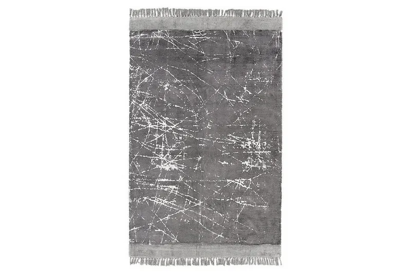 Teppe Hanli - Grå, hvit, 140x200 cm - Tekstiler - Tepper & Matter - Moderne tepper - Viskosematter