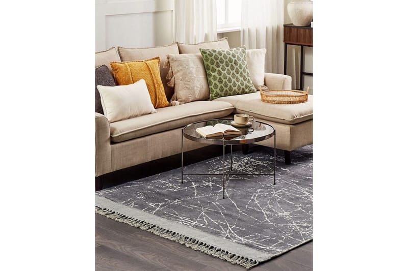 Teppe Hanli - Grå, hvit, 160x230 cm - Tekstiler - Tepper & Matter - Moderne tepper - Viskosematter