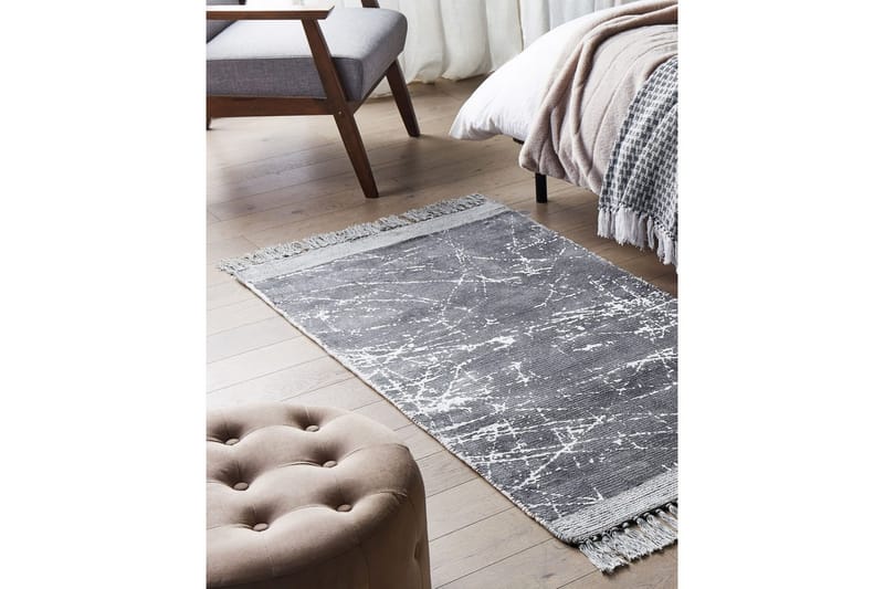 Teppe Hanli - Grå, hvit, 80x150 cm - Tekstiler - Tepper & Matter - Moderne tepper - Viskosematter