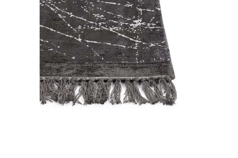 Teppe Hanli - Mørkegrå, hvit, 140x200 cm - Tekstiler - Tepper & Matter - Moderne tepper - Viskosematter