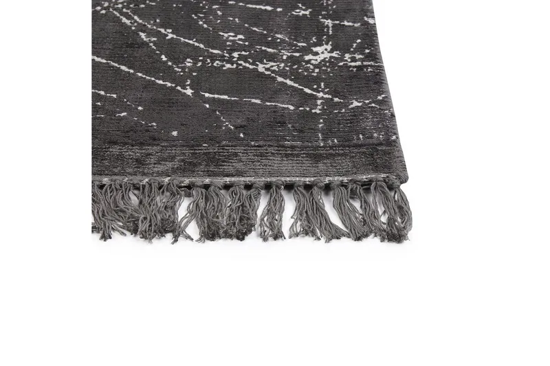 Teppe Hanli - Mørkegrå, hvit, 160x230 cm - Tekstiler - Tepper & Matter - Moderne tepper - Viskosematter