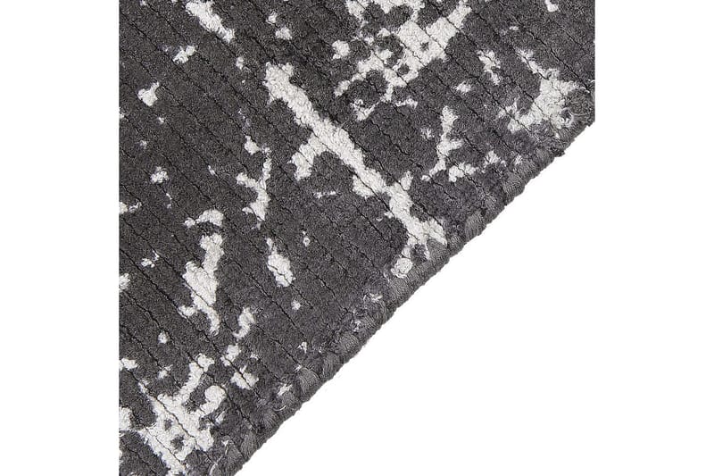 Teppe Hanli - Mørkegrå, hvit, 80x150 cm - Tekstiler - Tepper & Matter - Moderne tepper - Viskosematter