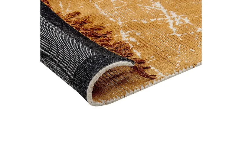 Teppe Hanli - Oransje, Hvit, 160x230 cm - Tekstiler - Tepper & Matter - Moderne tepper - Viskosematter