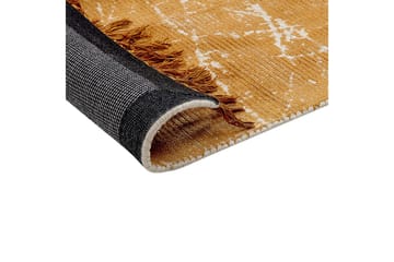 Teppe Hanli - Oransje, Hvit, 80x150 cm - Tekstiler - Tepper & Matter - Moderne tepper - Viskosematter