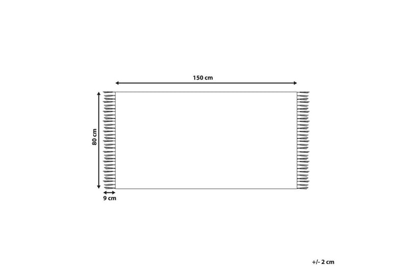 Teppe Hanli - Oransje, Hvit, 80x150 cm - Tekstiler - Tepper & Matter - Moderne tepper - Viskosematter