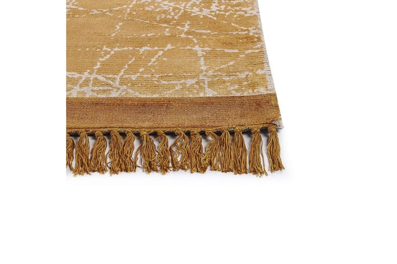 Teppe Hanli - Oransje, Hvit, 80x150 cm - Tekstiler - Tepper & Matter - Moderne tepper - Viskosematter