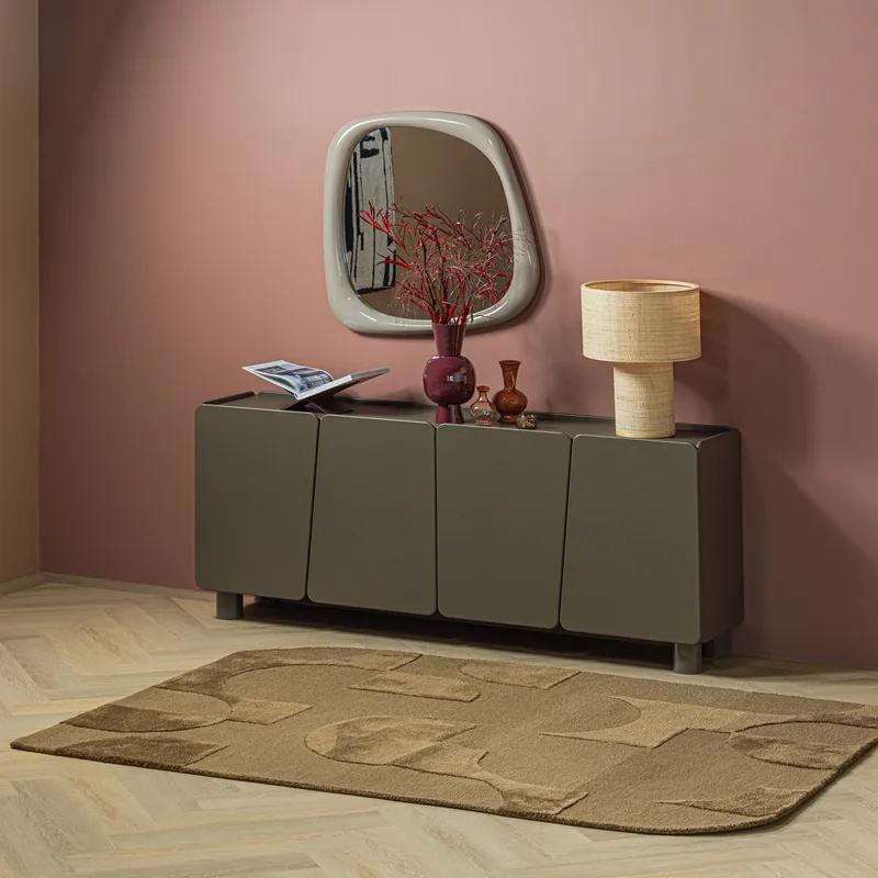 Teppe Livo 160×160 cm - Brun - Tekstiler - Tepper & Matter - Moderne tepper - Ullteppe