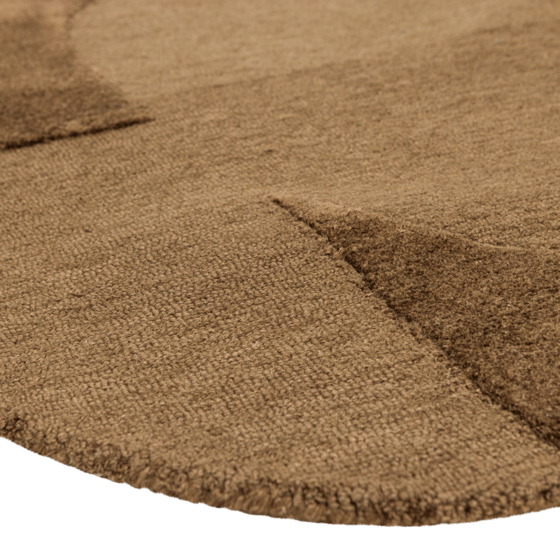 Teppe Livo 160×160 cm - Brun - Tekstiler - Tepper & Matter - Moderne tepper - Ullteppe