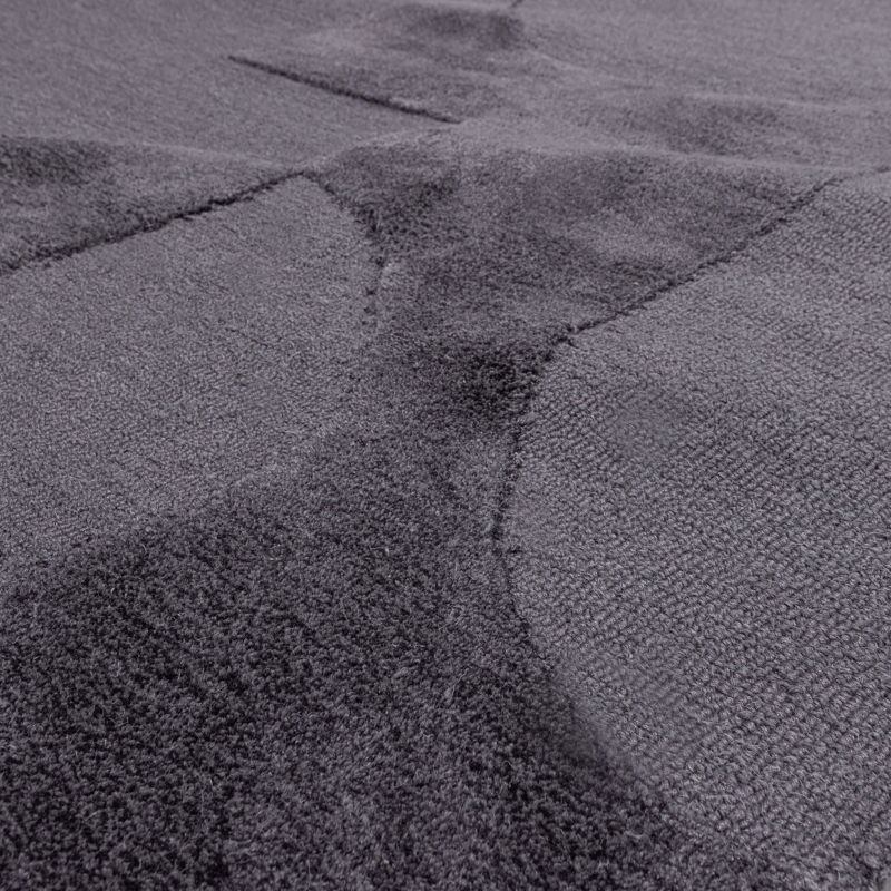 Teppe Livo 160×160 cm - Grå - Tekstiler - Tepper & Matter - Moderne tepper - Ullteppe