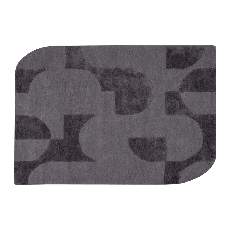 Teppe Livo 160×160 cm, Grå