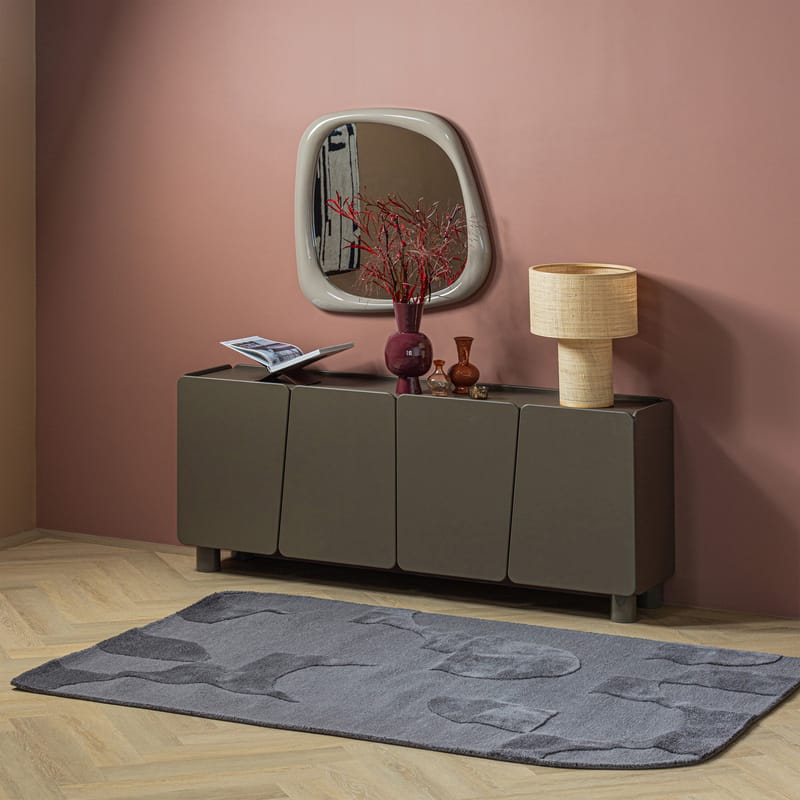 Teppe Livo 160×160 cm - Grå - Tekstiler - Tepper & Matter - Moderne tepper - Ullteppe