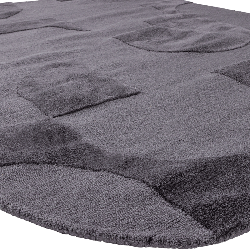 Teppe Livo 160×160 cm - Grå - Tekstiler - Tepper & Matter - Moderne tepper - Ullteppe