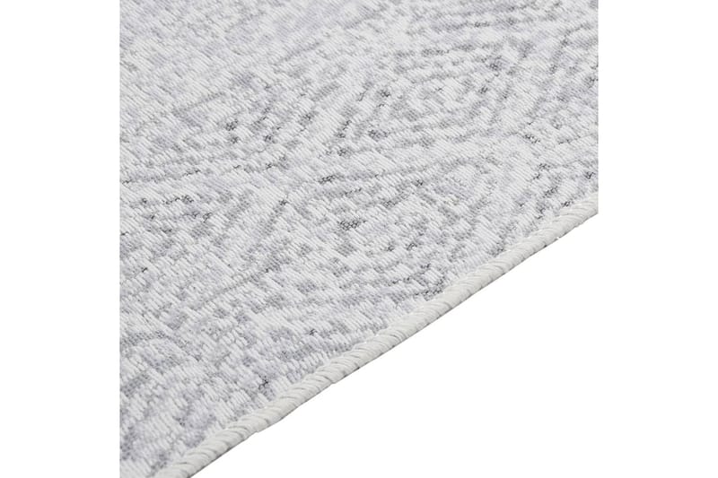 Teppe lysegrå 120x180 cm bomull - Grå - Bomullstepper