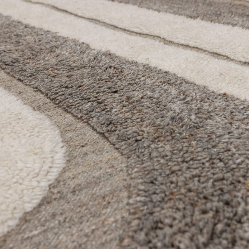 Teppe Moro 170×240 cm - Grå/Hvit - Tekstiler - Tepper & Matter - Moderne tepper - Ullteppe