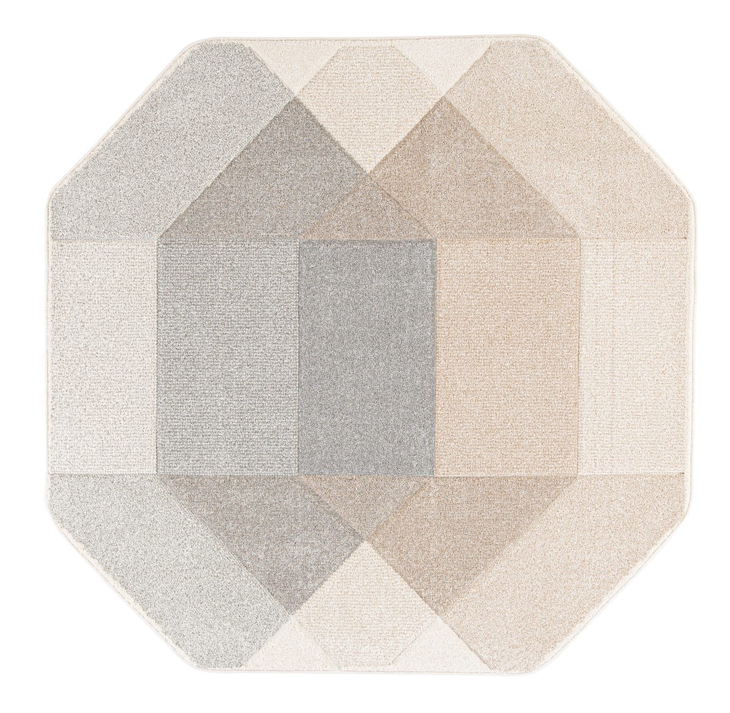 Teppe Navon Carved 100x150 cm - Grå/Beige