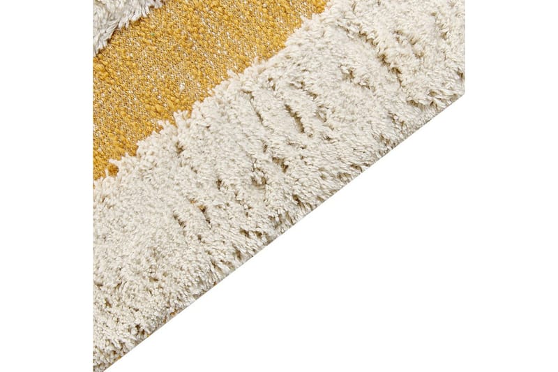 Teppe Perai - Hvit, Gul, 160x230 cm - Tekstiler - Tepper & Matter - Moderne tepper - Bomullstepper