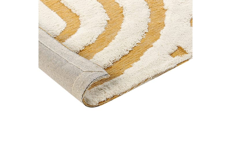 Teppe Perai - Hvit, Gul, 160x230 cm - Tekstiler - Tepper & Matter - Moderne tepper - Bomullstepper