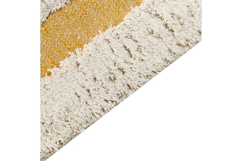 Teppe Perai - Hvit, Gul, 160x230 cm - Tekstiler - Tepper & Matter - Moderne tepper - Bomullstepper
