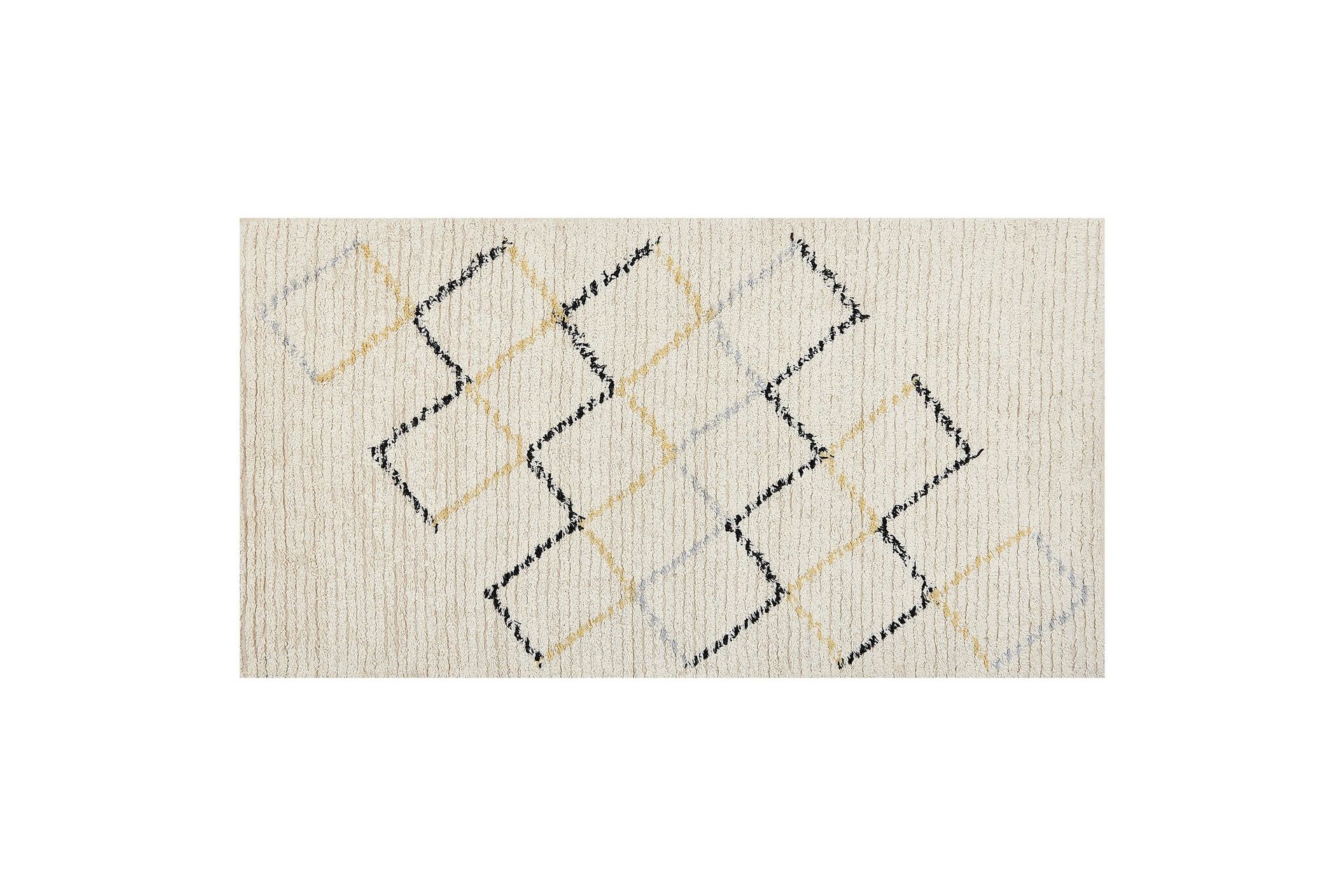 Tezpur Bomullsteppe 80x150 cm - Beige