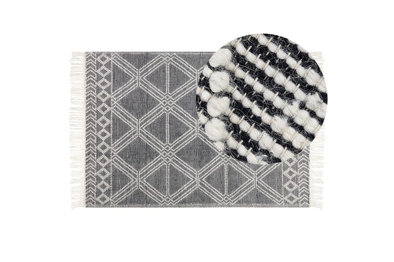 Toprakkale Ullteppe 160x230 cm - Grå - Tekstiler - Tepper & Matter - Moderne tepper - Ullteppe