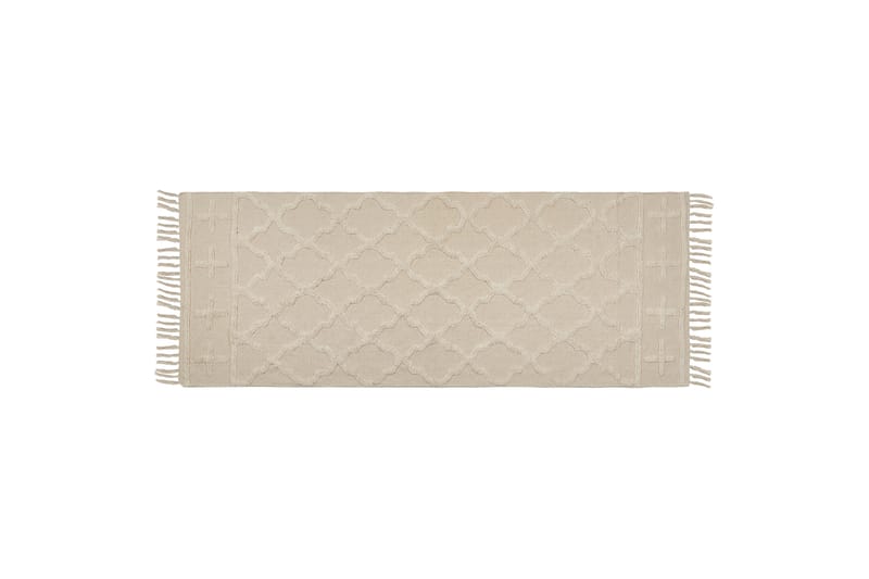 Tozlu Bomullsteppe 80x230 cm - Beige - Tekstiler - Tepper & Matter - Moderne tepper - Bomullstepper