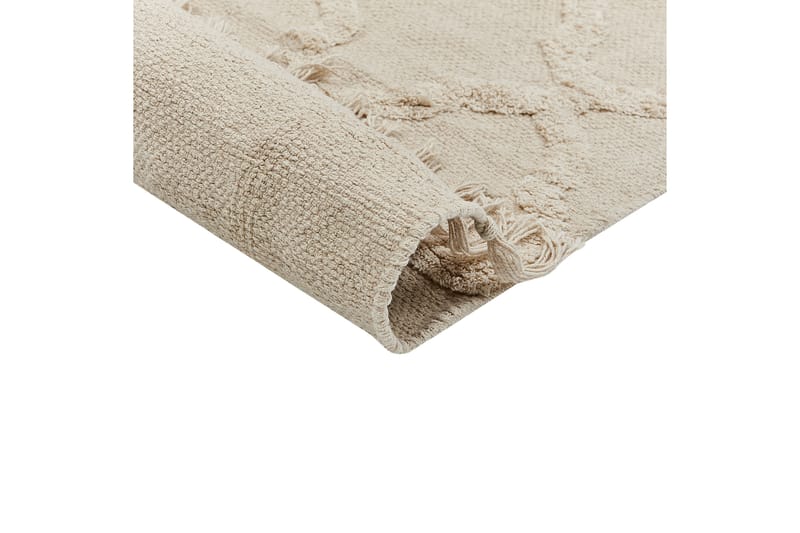Tozlu Bomullsteppe 80x230 cm - Beige - Tekstiler - Tepper & Matter - Moderne tepper - Bomullstepper