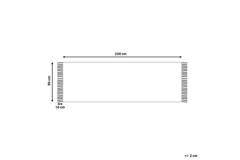 Tozlu Bomullsteppe 80x230 cm - Beige - Tekstiler - Tepper & Matter - Moderne tepper - Bomullstepper