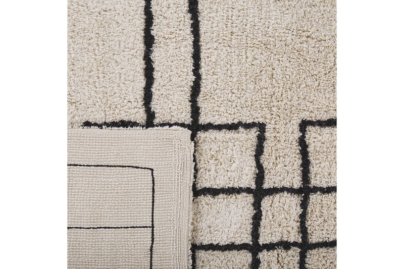 Turhal Ryeteppe 140x200 cm - Beige - Tekstiler - Tepper & Matter - Moderne tepper - Ryeteppe