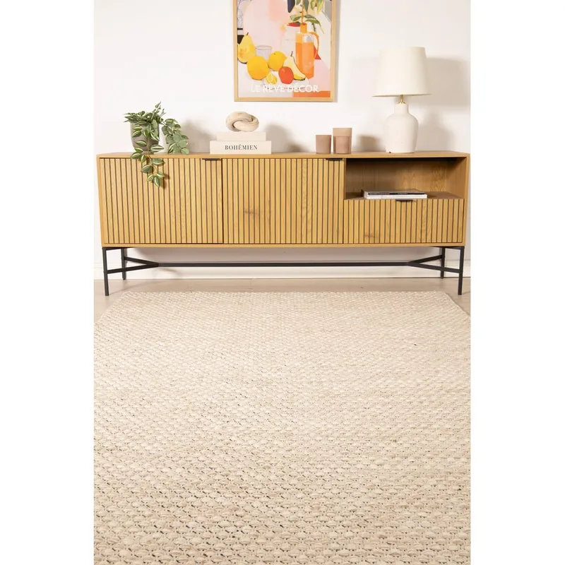 Ullmatta KM Home Natur 240x340 cm - Tekstiler - Tepper & Matter - Moderne tepper - Ullteppe