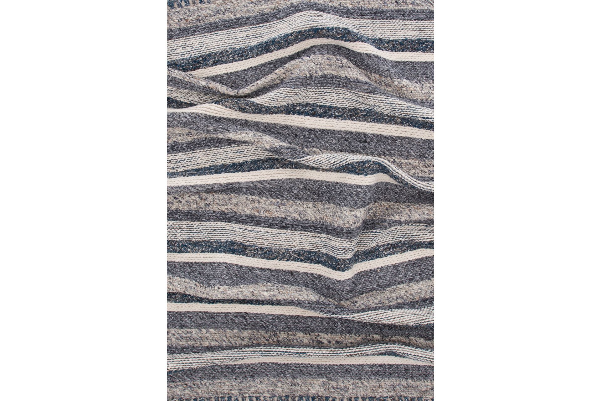 Agra Ullteppe 200x300 cm - Marineblå/Grå - Tekstiler - Tepper & Matter - Moderne tepper - Ullteppe