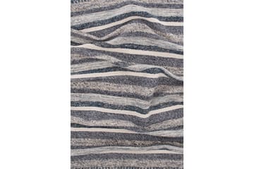 Agra Ullteppe 200x300 cm - Marineblå/Grå - Tekstiler - Tepper & Matter - Moderne tepper - Ullteppe
