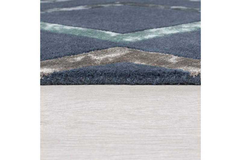 Architect Trellis Ullmatte 120x170 cm Blå - Flair Rugs - Tekstiler - Tepper & Matter - Moderne tepper - Ullteppe