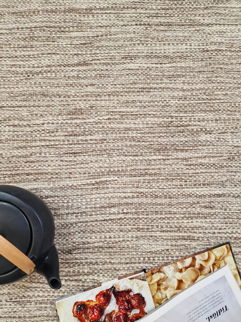 Birka Ullmatte Rektangulær 75x150 cm - Mørk lin - Tekstiler - Tepper & Matter - Moderne tepper - Ullteppe