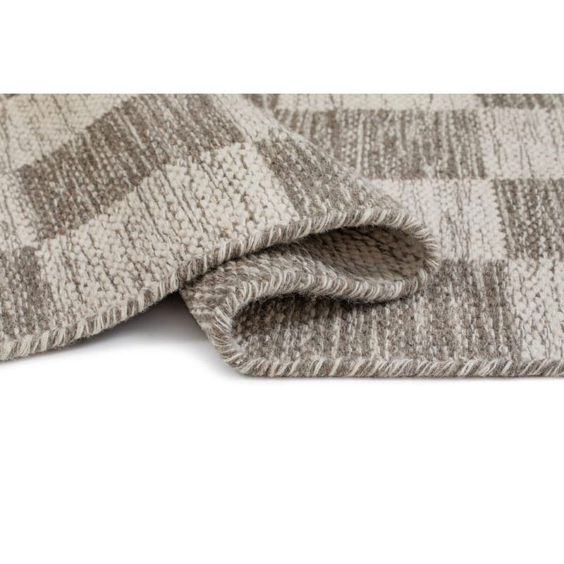 Ullteppe Chessie Kvadrat - 200x200 cm, Grå - Tekstiler - Tepper & Matter - Moderne tepper - Ullteppe