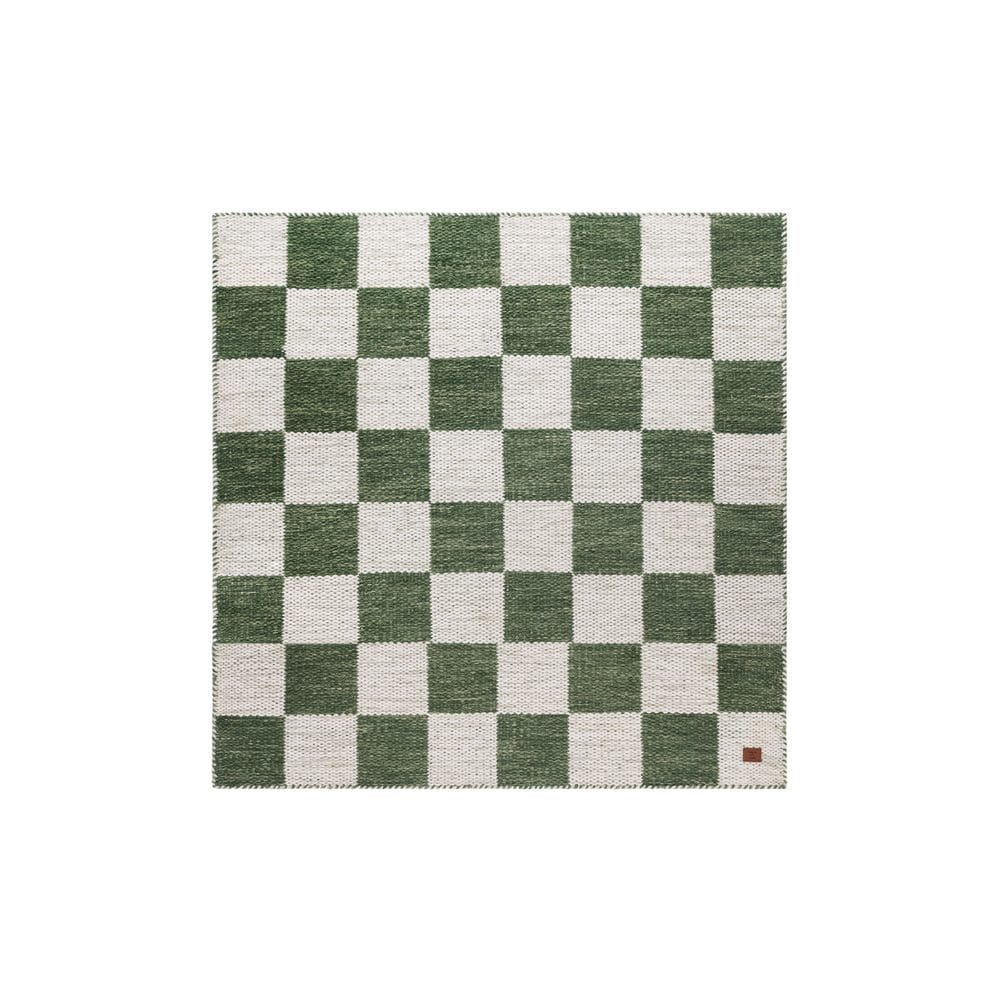 Ullteppe Chessie Kvadrat - 300x300 cm, Smaragdgrønn