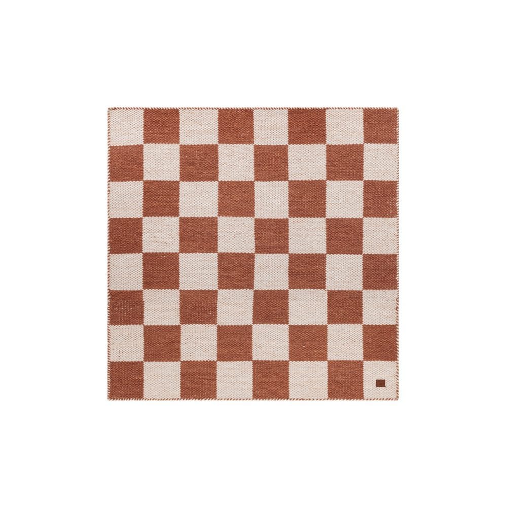 Ullteppe Chessie Kvadrat - 300x300 cm, Terrakotta
