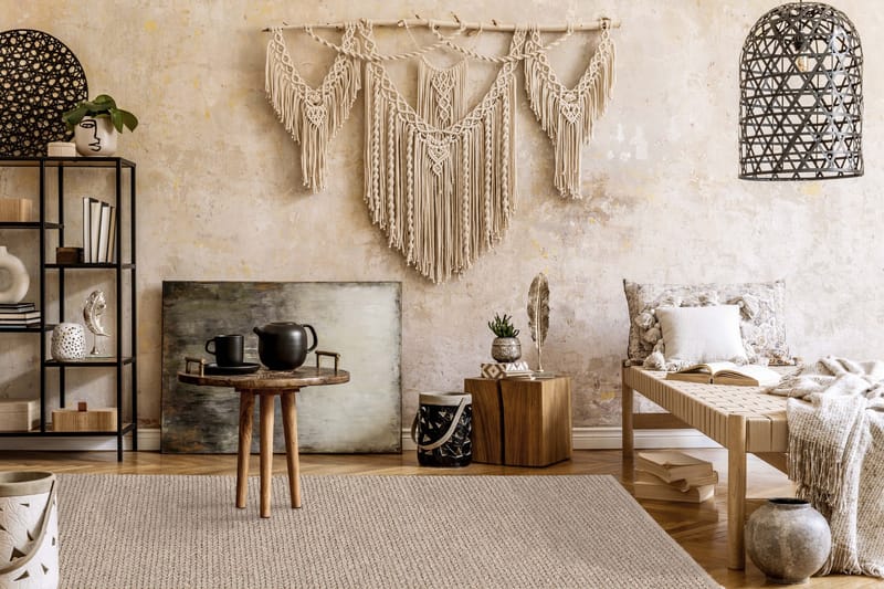 Dalarö Ullmatte 140x200 cm - Lin - Tekstiler - Tepper & Matter - Moderne tepper - Ullteppe