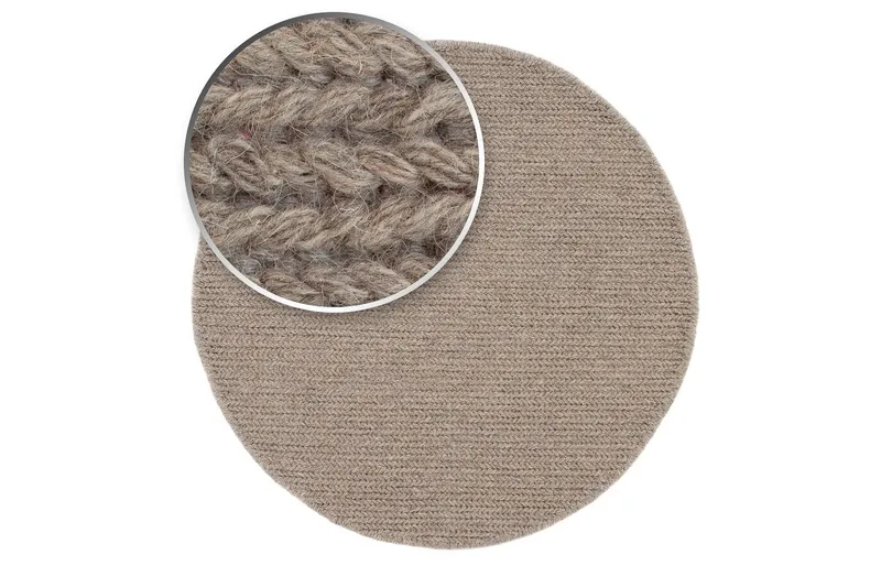 Dalarö Ullmatte 200 cm Rund - Lin - Tekstiler - Tepper & Matter - Moderne tepper - Ullteppe