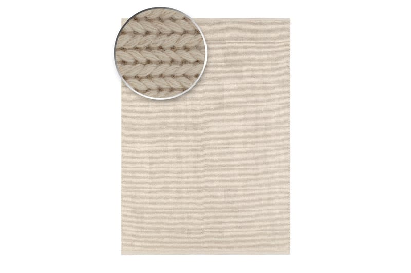 Dalarö Ullmatte 200x300 cm - Hvit - Tekstiler - Tepper & Matter - Moderne tepper - Ullteppe