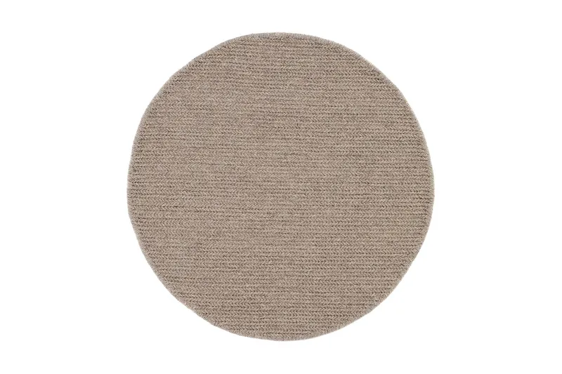 Dalarö Ullmatte 240 cm Rund, Lin