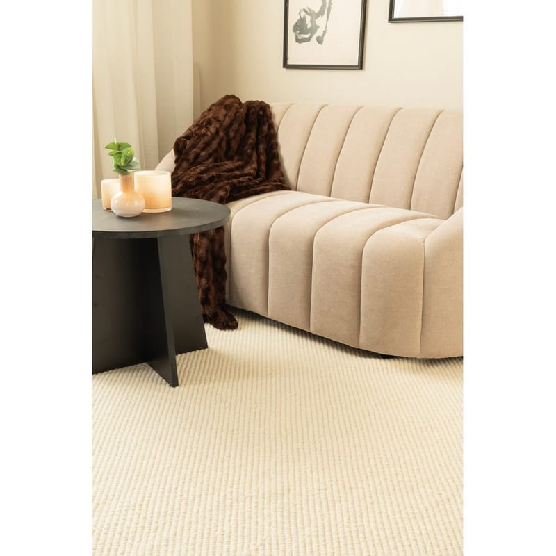 Ullteppe Ekeby Kvadrat - 240x240 cm, Hvit - Tekstiler - Tepper & Matter - Moderne tepper - Ullteppe