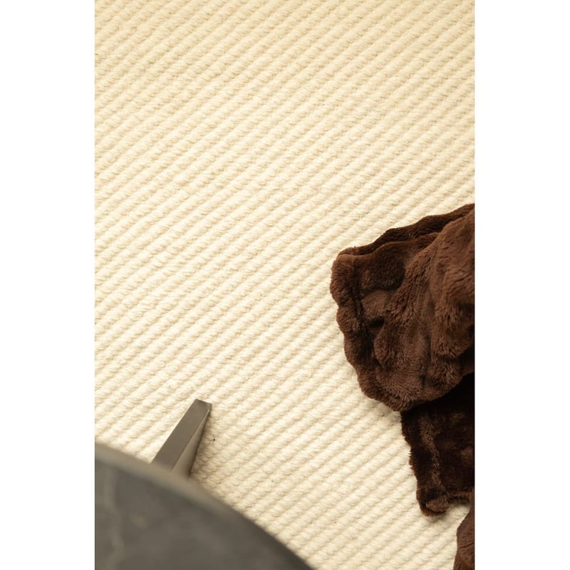 Ullteppe Ekeby Kvadrat - 240x240 cm, Hvit - Tekstiler - Tepper & Matter - Moderne tepper - Ullteppe