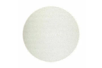 Elsa Matte Rund 133 cm Hvit