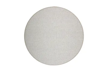 Elsa Matte Rund 160 cm Beige