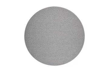 Elsa Matte Rund 160 cm Grå