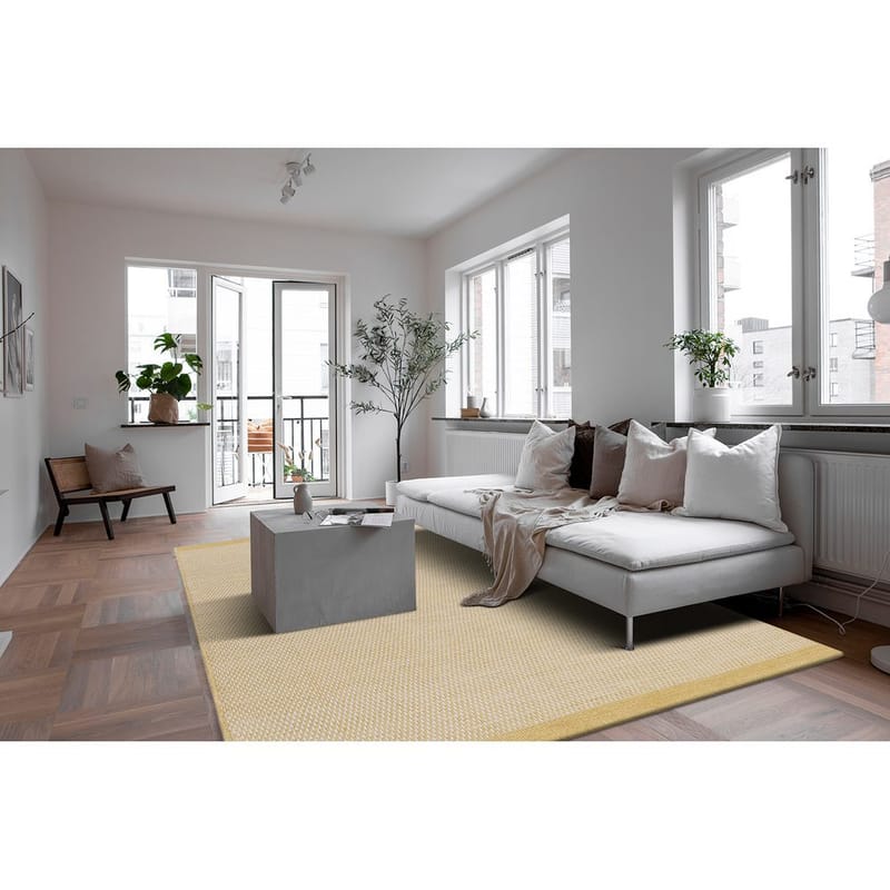 Ullteppe Gotti - 200x300 cm, Gul - Tekstiler - Tepper & Matter - Moderne tepper - Ullteppe