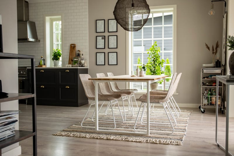 Gudha Ullmatte 170x240 cm - Beige/Blå - Tekstiler - Tepper & Matter - Moderne tepper - Ullteppe