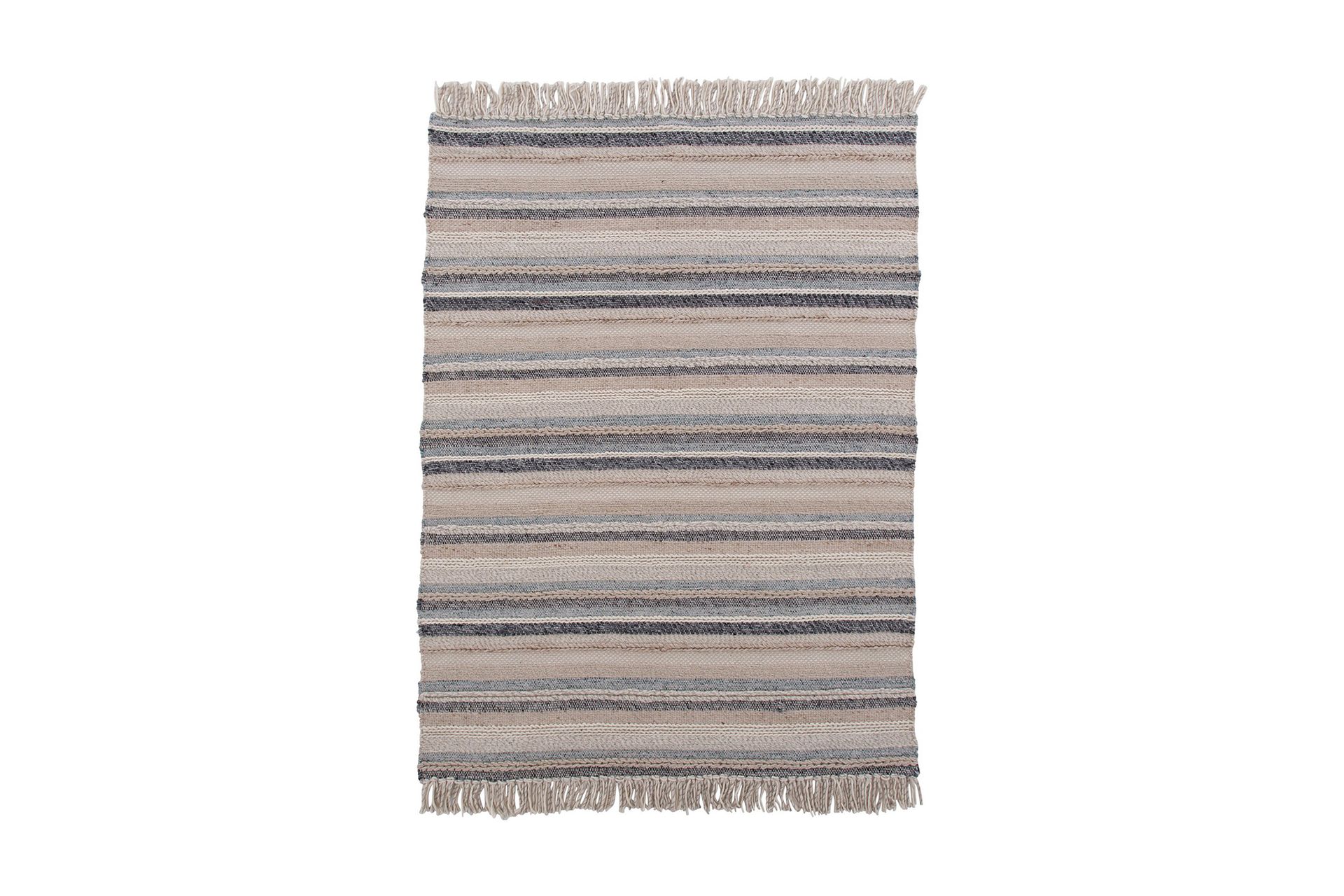 Gudha Ullmatte 200x300 cm - Beige/Blå - Tekstiler - Tepper & Matter - Moderne tepper - Ullteppe