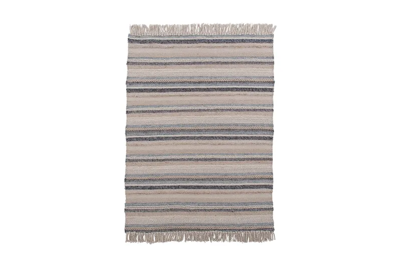 Gudha Ullmatte 200x300 cm, Beige/Blå